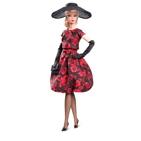 Barbie Silkstone Elegant Rose Cocktail Dress Fjh