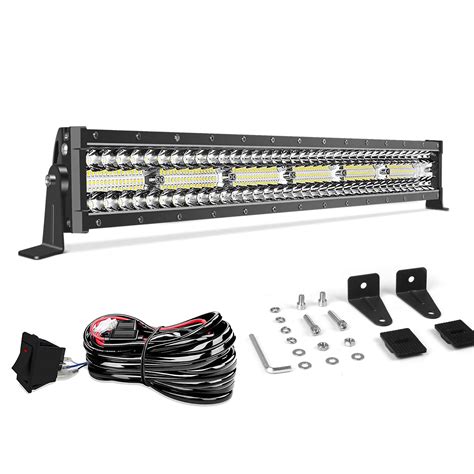 Greunion Inch Led Light Bar With Mounting Bracket W Triple