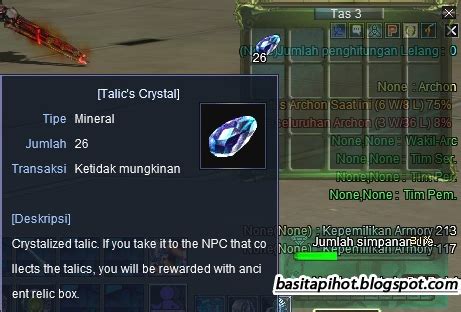 Rf Online Gamming Info Rf Kegunaan Talic Crystal Part