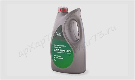 Масло моторное УАЗ "Motor Oil" Premium 5w-40 ( 4 литра ) синтетика, API ...