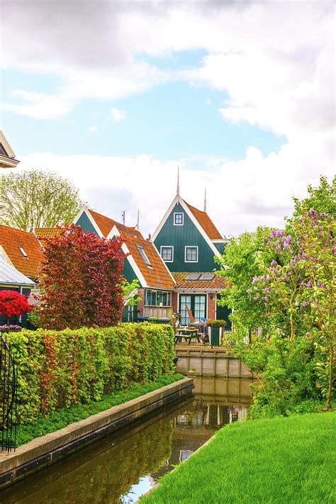 Old, traditional houses in the Dutch village of De Rijp, The Netherlands Photograph by Visiting ...