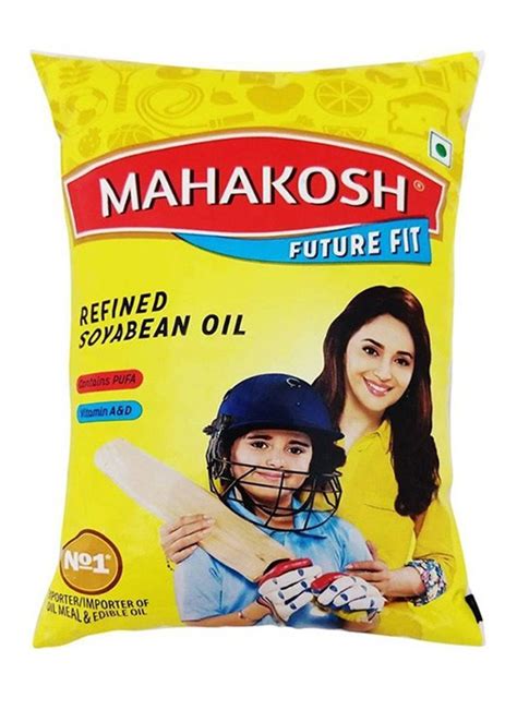 Mahakosh Refined Soyabean Oil Packaging Size 1 Litre Speciality Low