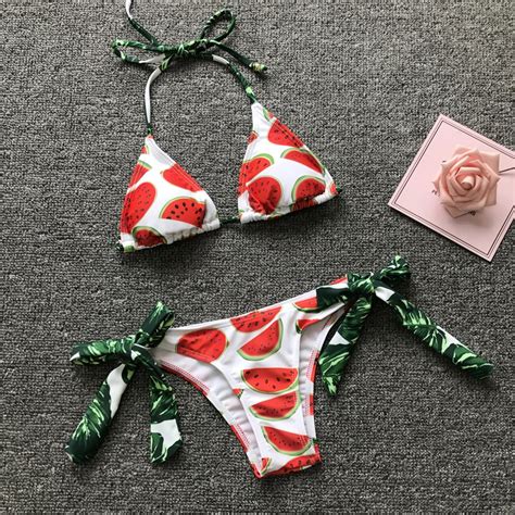 Sexy Bikini Swimwear Women Push Up Swimsuit Thong Micro Bikini Set Monokini High Cut