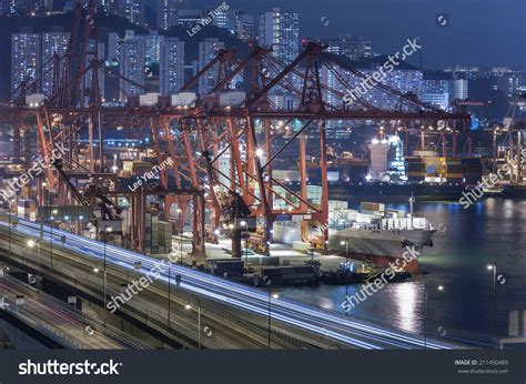 Hong Kong Container Port Stock Photo 211450489 : Shutterstock