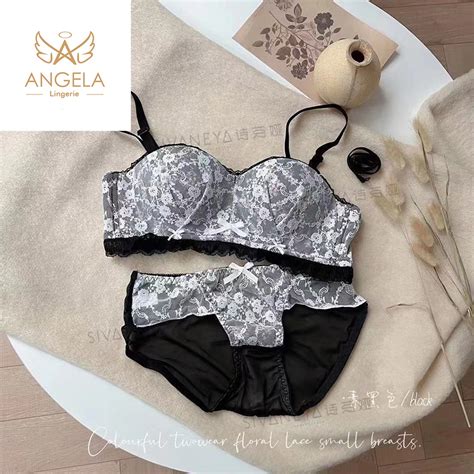 Jual Angela Premium Japan Bra Bh Push Up Set Tanpa Kawat Celana Dalam Wanita Bikini Sport Beha