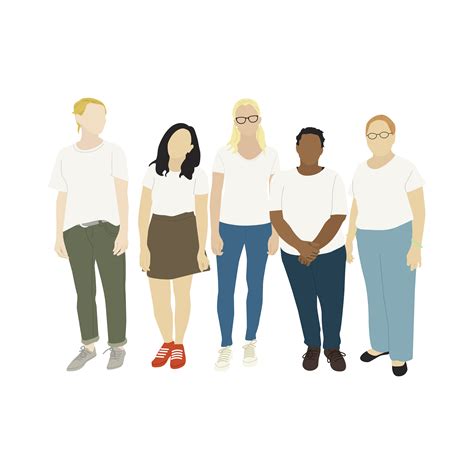 Illustrated diverse casual people - Download Free Vectors, Clipart ...