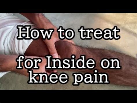 How to exercise for inside on knee pain - YouTube