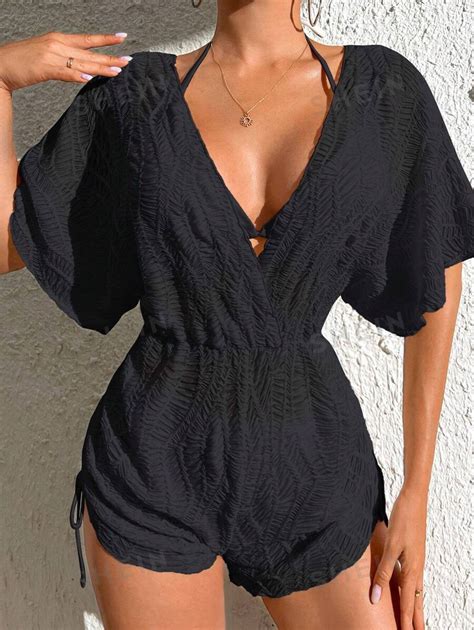 SHEIN Summer Beach Triangle Cup Bikini Separates Swimsuit Set And Cover Up Dress In Special