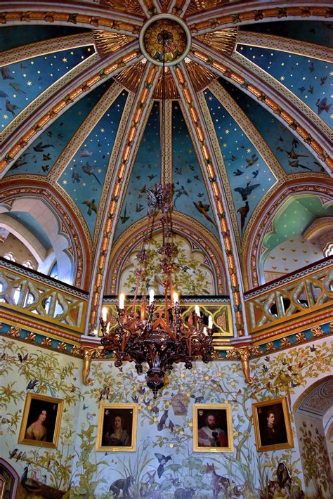 Vaulted Ceiling of Drawing Room at Castell Coch in Tongwynlais, Wales ...