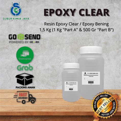 Epoxy Resin Bening Clear 1 Kg Hardener 500 Gr Lazada Indonesia