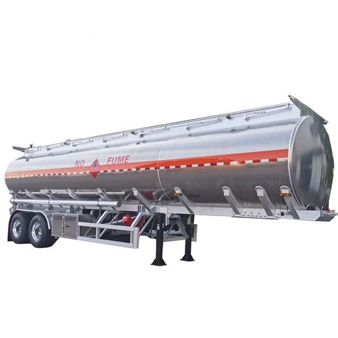 40 Cbm 2 Axle Aluminum Alloy Low Loss Transport Petroleum Liquid Tank