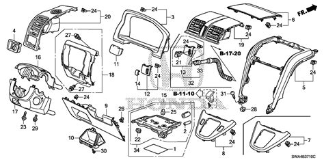 Honda Cr V Garnish Assy Center Nh608lgun Metallic 77250 Swa