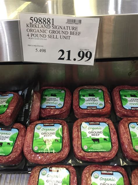 Kirkland Organic Ground Beef Harvey Costco