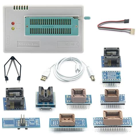 V8.51 TL866II плюс универсальный Minipro программатор+ 10 адаптеров ...
