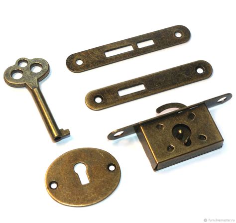 Внутренний замок с ключом 57х18 арт. З-101 бронза купить в интернет ...