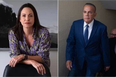 Reunión entre María Corina Machado y Manuel Rosales será este viernes