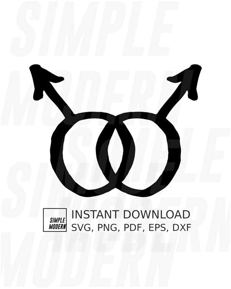 Vector de símbolo gay homosexual dibujado a mano signos de Etsy España