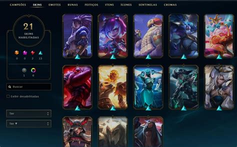 Conta Unranked Lvl Skins Fragmentos E Eternos League Of