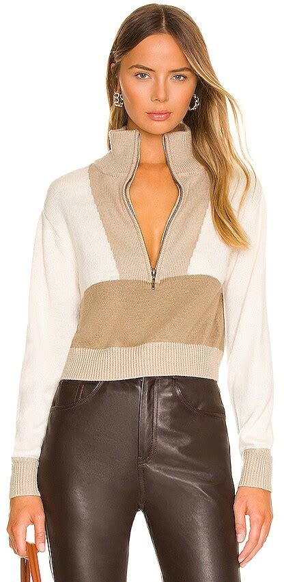 L Academie Cheshire Half Zip Sweater ShopStyle