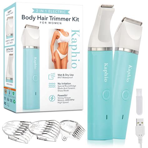 Buy Kaphio Waterproof Bikini Trimmer Hair Clippers For Women With 3