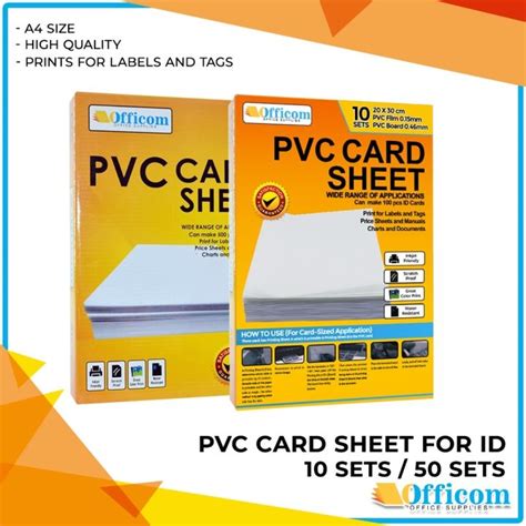 Officom Pvc Card Sheet For Id Sets Sets Pvc Film For Id Atm