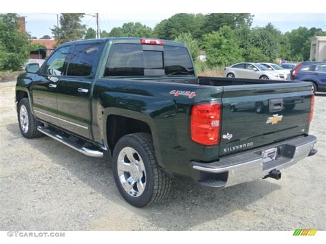 2014 Rainforest Green Metallic Chevrolet Silverado 1500 Ltz Crew Cab 4x4 95469096 Photo 4