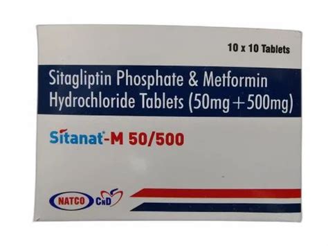 SITANAT M 50 500 Metformin Sitagliptin Packaging Size 10 10 Strips