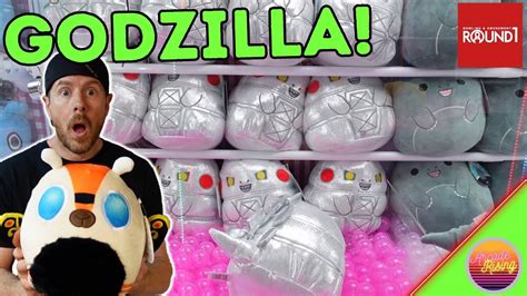 Godzilla Squishmallows Can We Collect Them All Round Claw Machines