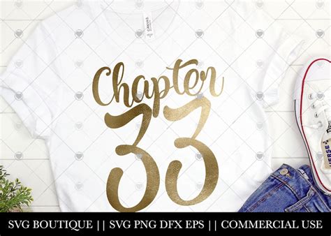 Chapter 33 Svg 33rd Birthday Svg 33 Birthday Shirt Thirty Etsy