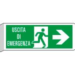 Cartelli Segnalatori E Bw Cartello Bifacciale Uscita Emergenza