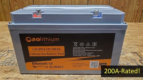 12v 100ah Lithium Ion Lifepo4 Phosphate Deep Cycle Battery