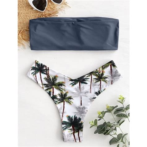 Trajes de baño Conjunto de bikini dividido Bikini de corte alto Bikini de triángulo Máxima