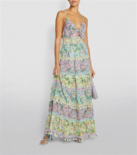 Womens Alice Olivia Purple Karolina Printed Maxi Dress Harrods