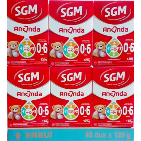 Jual Susu Sgm Ananda 0 6 Bulan 120g Shopee Indonesia