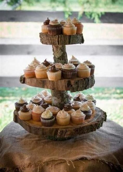 Rustic Cupcake Stand 2 Tier Wedding Cupcake Stand Cupcake Stand 2220177 Weddbook