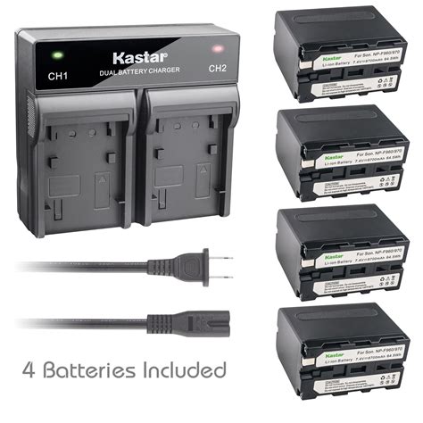 Kastar Battery Rapid Charger for Sony NP-F970 BC-V615 & DCR-TRV120 DCR ...