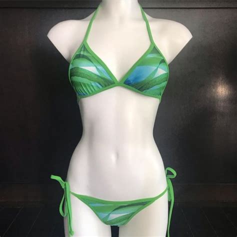 Aaron Chang Swim Aaron Chang Green Fern Reversible Bikini Poshmark