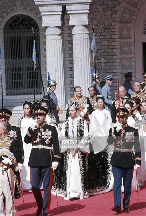 Reza Pahlavi parades during the coronation ceremony of his father, the ...