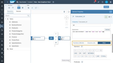 Create A Calculated Column In Sap Data Warehouse Cloud Tutorials For