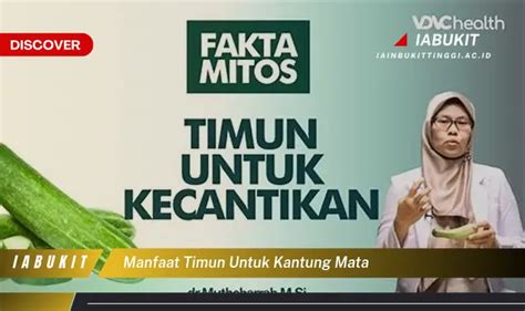 Temukan 7 Manfaat Timun Untuk Kantung Mata Yang Wajib Kamu Intip Discover