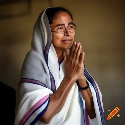 Artistic representation of Mamata Banerjee on Craiyon