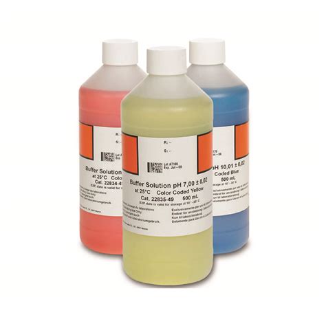 Buffer Solution Kit Colour Coded PH 4 01 PH 7 00 And PH 10 01 500