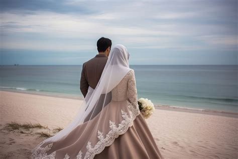 Indonesean Couple Wedding Beach Celebration Premium Photo Rawpixel