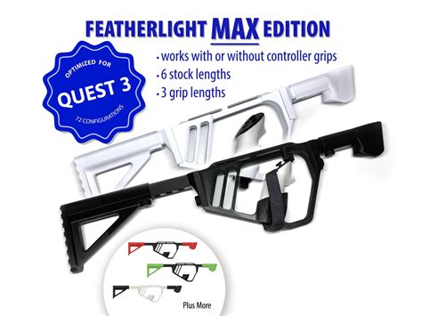 Max Featherlight Vr Rifle Gunstock Grip Edition Meta Quest Compatible