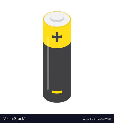 Aa alkaline battery isolated on a white background