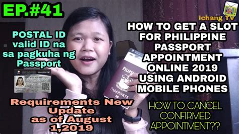 New Update Paano Mag Schedule Ng Passport Appointment Online 2019