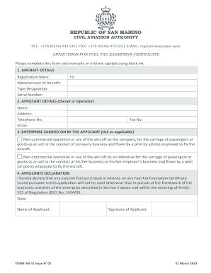 Fillable Online Form Sm Application For Fuel Tax Exemption