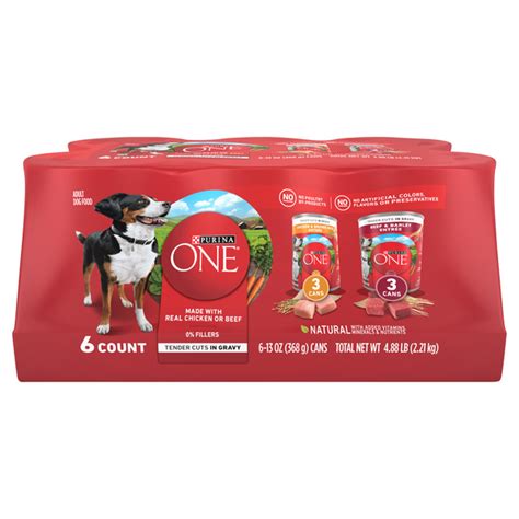 Save on Purina ONE Adult Wet Dog Food Tender Cuts In Gravy Variety - 6 ...