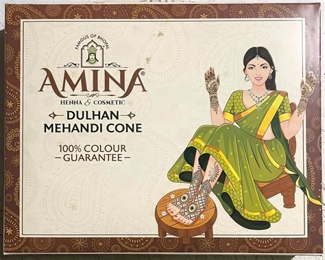 Amina Special Gold Dulhan Mehendi Cone Pack Of Pieces Gm Each