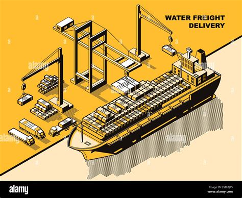 Shipping Container Cranes Stock Vector Images Alamy